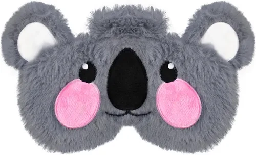 Vista 12 de Lindas máscaras para dormir con diseño de animales de dibujos animados, máscara de felpa para dormir y con los ojos vendados de viaje, divertida