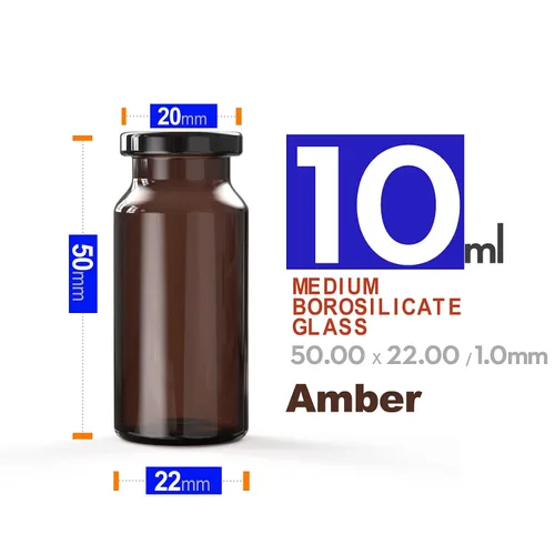Vista 2 de Ks-Tek Frasco transparente de vidrio de borosilicato con fondo plano, acabado biselado, botella de vidrio, (0.3 fl oz ámbar, 156)