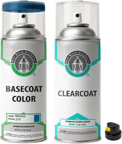 Vista 14 de ERA Paints 27V - Impresión azul para MAZDA Exact Match Automotive Spray Paint Spray - Kit esencial 2K