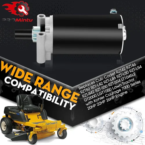 Vista 4 de El motor de arranque reemplaza a Cub Cadet RZT42 RZT46 RZT50 RZT-L42 RZT-L46 RZT-L50 RZT-L54 RZT-S42 RZT-S50 RZT-S54 LT1045LE GT2000 LGT1050 Tractor