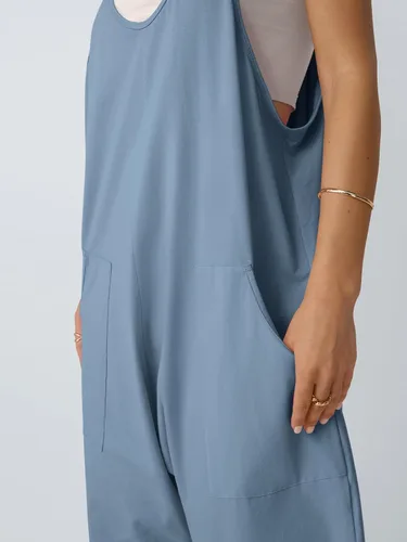 Vista 5 de AUTOMET - Enterizos para mujer, casuales, de verano, cómodos, sueltos, holgados, modernos