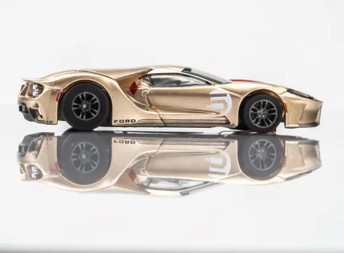 Vista 3 de AFX /Racemasters Ford GT Heritage #5 Gold AFX22061 HO Slot Racing Cars