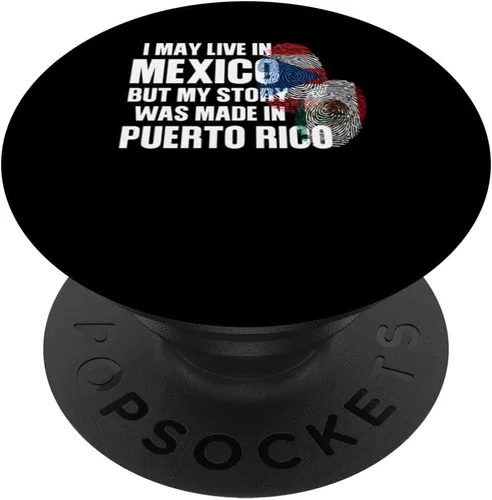 Vista 6 de I may live Mexico story was made in Puerto rico Puerto rico PopSockets MagSafe PopGrip for iPhone