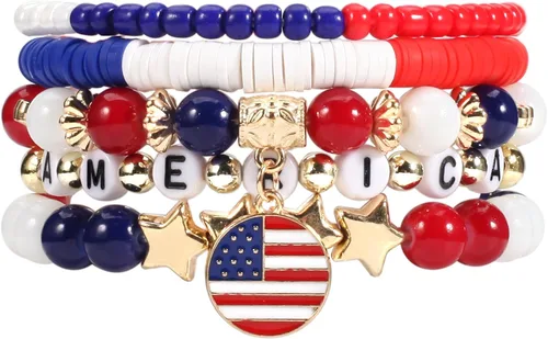 Vista 18 de Ardorchid Pulseras de Halloween para Mujeres Calabaza Fantasma Esqueleto Murciélago Calavera con Cuentas Apilables Elásticas Rugby Acción de Gracias