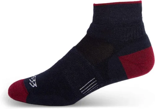 Vista 9 de USA Made - Ankle Socks - Trail Running Socks - Merino Wool - Mountain Heritage S53 Ligero Negro