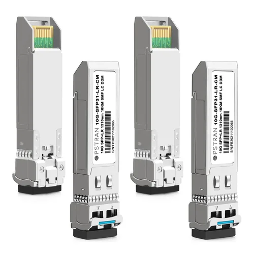 Vista 17 de 10GBASE-LR SFP+ Módulo Transceptor Óptico, 1310nm, 6.2 mi, DDM, Duplex LC SMF, 10 unidades, Gris, Sólido