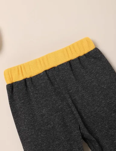 Vista 8 de FoWear Ropa de bebé niño para otoño e invierno, sudadera con capucha de manga larga y pantalones, 2 piezas