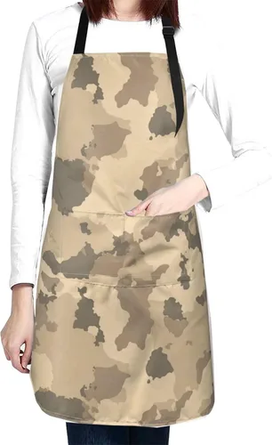 Vista 12 de Perinsto Waterproof Apron with 2 Pockets Kitchen Chef Aprons Bibs for Cooking Baking