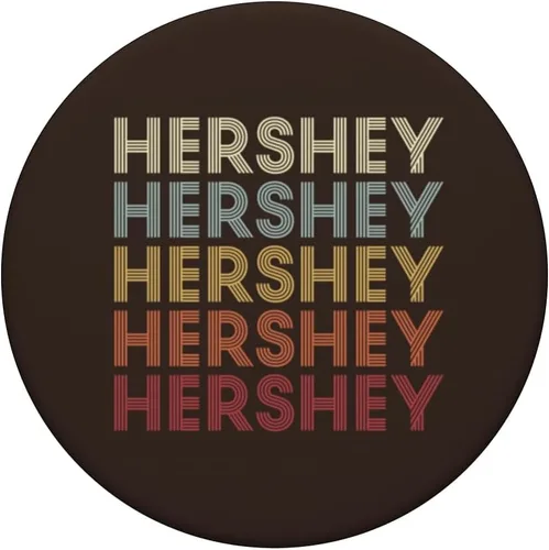 Vista 3 de Hershey Pennsylvania Hershey PA Retro PopSockets de texto vintage intercambiable PopGrip