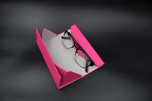 Vista 179 de Real Sic Funda para lentes de sol para hombres y mujeres, soporte magnético plegable para lentes de sol, inspirado en el color sólido