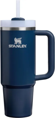 Vista 152 de STANLEY Quencher H2.0 Vaso Térmico con asa y pajilla, 64 onzas, tapa Flowstate de 3 posiciones, gran capacidad para viajes y deportes, vaso de acero