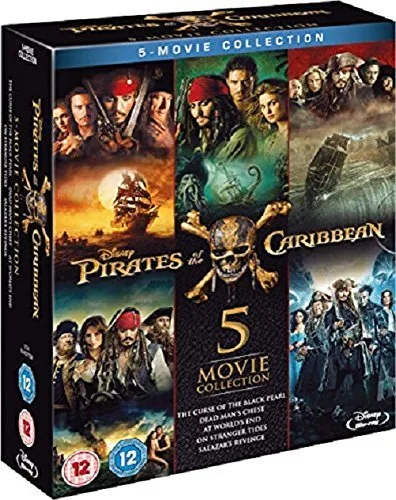 Vista 2 de Walt Disney Home Entertainment, Pirates of the Caribbean 1-5 Blu-ray