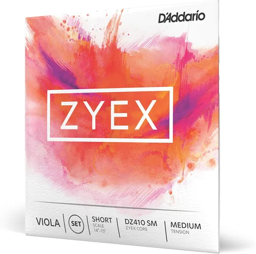 Vista 8 de D'Addario Zyex Viola Single A String, escala media, tensión media
