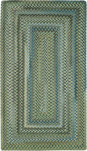 Vista 46 de Capel American Heritage Barn Blue Alfombra Trenzada de Cesta de 0' 12" Azul granero