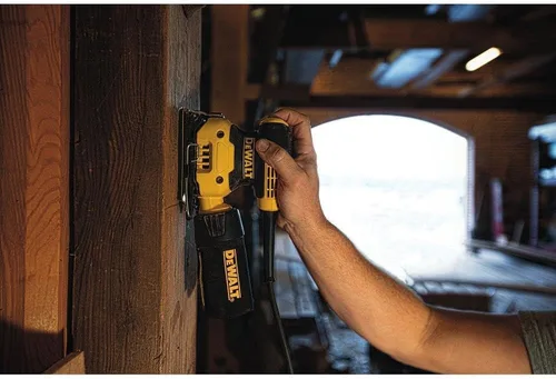 Vista 7 de Dewalt DWE6411KR Kit de lijadora de acabado con cable de 2.3 amperios y 1/4 hojas (renovado)