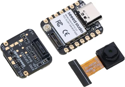 Vista 9 de Seeed Studio XIAO ESP32 S3 Sense - Wi-Fi de 2.4 GHz, BLE 5.0, sensor de cámara OV2640, micrófono digital, PSRAM de 8 MB, flash de 8 MB, carga
