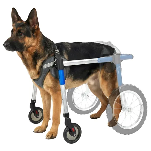 Vista 7 de Kit de ruedas delanteras para silla de ruedas para perros para actualizar la silla de ruedas de patas traseras a silla de cuatro ruedas (M)
