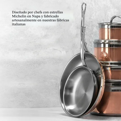 Vista 9 de Hestan - Colección CopperBond - Olla de sopa de cobre 100% puro, compatible con placa de inducción, 3 cuartos de galón