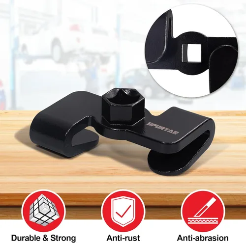 Vista 6 de Spurtar Herramienta Extensor de Llave, Adaptador Extensor de Llave Ajustable para 1/2 Pulgada de Accionamiento o 21mm de Accionamiento Hexagonal