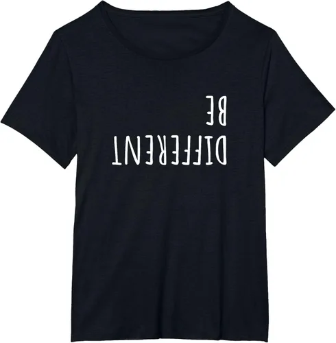Vista 8 de Camiseta para mujer Ser Diferentes Divertidas Sarcastic Backwards Slogan Adolescentes Girls
