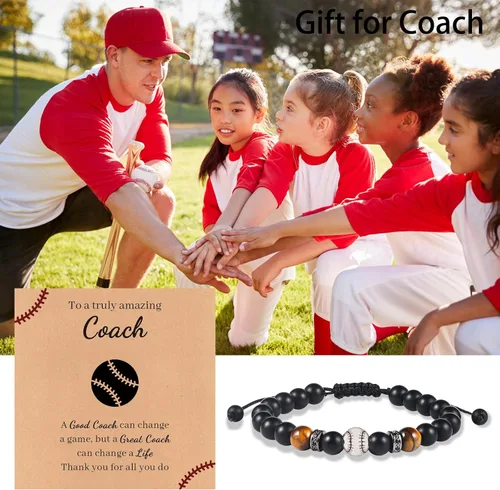 Vista 2 de Pulsera ajustable para hombre, béisbol, baloncesto, fútbol, regalos para niños, regalo de regreso a la escuela, Navidad, aniversario, cumpleaños