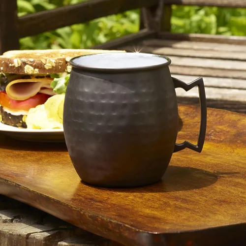 Vista 4 de Houdini Noir Moscow Mule Hammer Taza 18 onzas