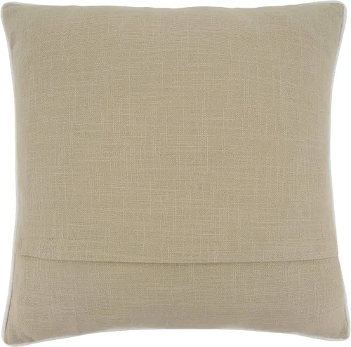 Vista 2 de SARO LIFESTYLE Ariadne Collection - Almohada de casa de jengibre con relleno de plumón, 18 pulgadas, color natural