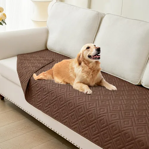 Vista 70 de hyha Manta impermeable para perros, funda suave para cama de perro, mantas para mascotas, funda impermeable para sofá y sillón para perros lavable