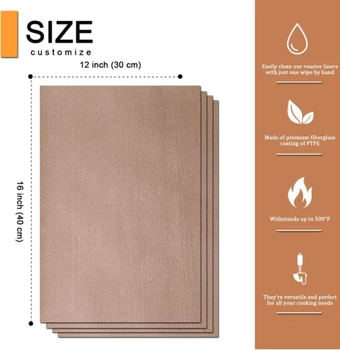 Vista 9 de Paquete de 4 láminas de teflón PTFE de 12" x 16" y 3 rollos de cinta de sublimación resistente al calor de 10mm, cinta térmica para transferencia