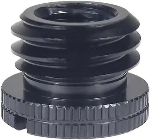Vista 7 de Tornillo macho D18 1/4-20 3/8-16 hembra a 5/8-27 x 9 5/8-11 x 9 tornillos macho con agujeros laterales reforzados Tornillo de conversión para Negro