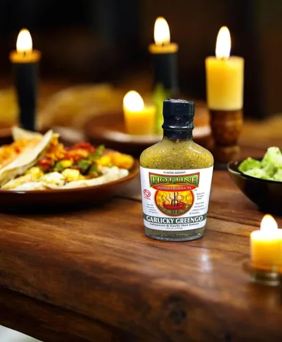Vista 3 de HOT LINE PEPPER PRODUCTS Salsa Garlicky Greengo, 6.5 OZ