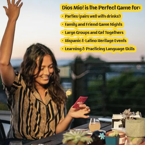 Vista 4 de Dios Mio! Juego de fiesta Cubana EXPANSION – Juego de cartas de comedia bilingüe para latinos, diversión para la noche de juegos familiares, mayores