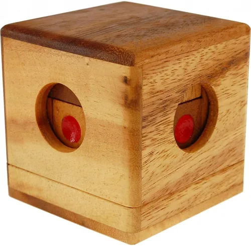 Vista 3 de Cubo de dados - Rompecabezas de madera 3D