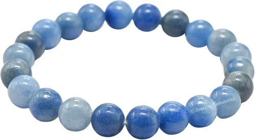 Vista 836 de Amazing Gemstone Crystal Bracelet for Women Men's Gifts - Protection Healing Crystal Bracelet - 8mm Gemstone Beaded Stretchable Bracelet Pulseras