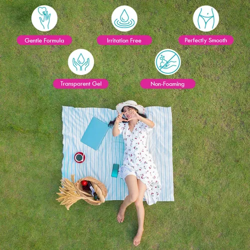 Vista 6 de Bikini Zone Gel de afeitado antigolpes para áreas sensibles, 5 onzas, 1 paquete