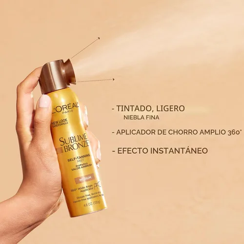 Vista 3 de Bronceador aerógrafo de salón L'Oreal Paris Sublime, ProPerfect, Bronce