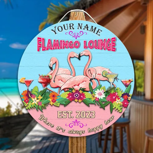 Vista 6 de Letreros de flamenco personalizados impresos en toda la superficie, 8 x 8 pulgadas, 12 x 12 pulgadas, 18 x 18 pulgadas, letrero de flamenco, letrero