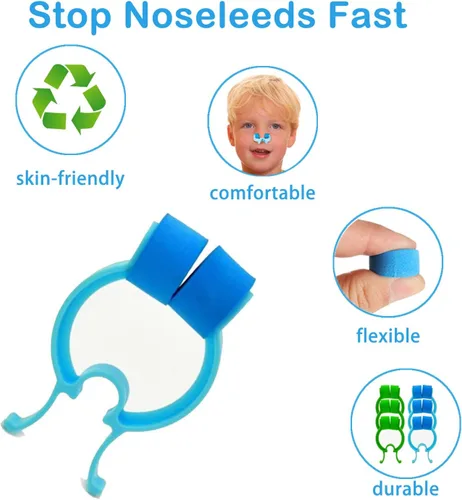 Vista 3 de Stop Nosebleeds - Clip para epistaxis nasal, tapón de sangrado nasal, paquete de 2