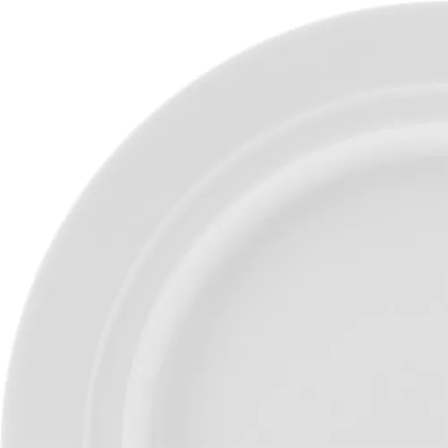 Vista 4 de Mikasa Bentlee Bone China - Juego de vajilla ligera de 12 piezas resistente a las astillas, servicio para 4, color blanco