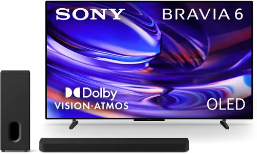 Vista 24 de Sony 65 pulgadas BRAVIA 6 OLED 4K HDR Smart Google TV con Gemini (K-65A60)