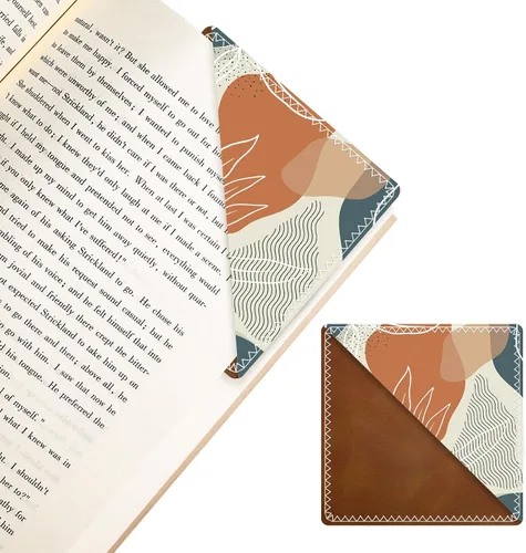Vista 17 de Marcadores de Cuero Personalizados, Accesorios de Libro Divertidos y Lindos para Amantes de la Lectura, Marcadores de Páginas Irrompibles