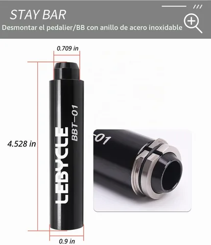 Vista 7 de Herramienta de extracción de prensa de rodamientos de bicicletas,Herramienta de instalación de extractor de rodamientos de bicicletas, Kit