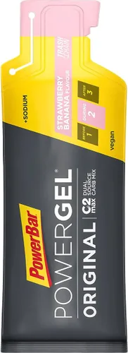 Vista 5 de Powerbar Powergel Original 1.45 oz X 24 Geles Fresa/Plátano