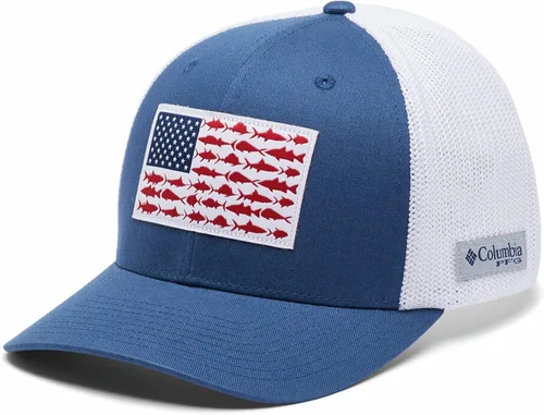 Vista 3 de Columbia PFG - Gorra de malla con bandera de pez, alta