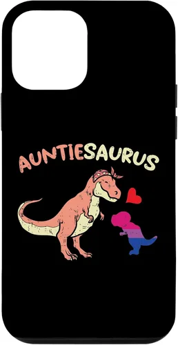 Vista 12 de iPhone 14 Auntiesaurus Gay Aunt Dinosaur Dino LGBTQ Bisexual Flag Bi Case