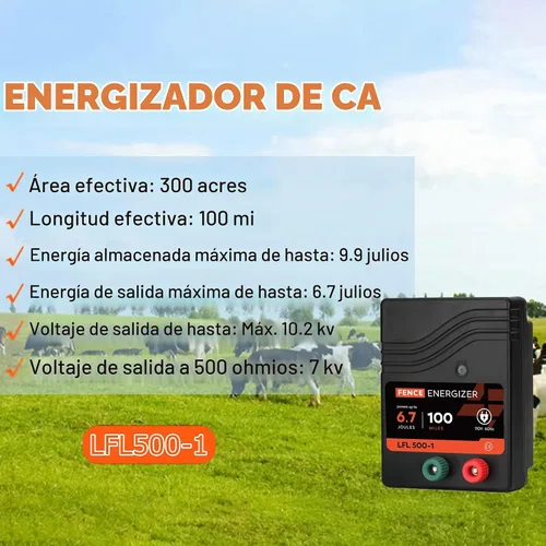 Vista 7 de Cargador eléctrico de la cerca, Energizer eléctrico de la cerca 6,7 Joule