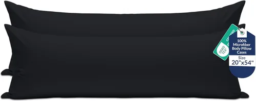 Vista 48 de Royale Linens Paquete de 2 fundas de almohada de tamaño estándar de 20 x 26 pulgadas, microfibra cepillada, fundas de almohada de cama, resistentes