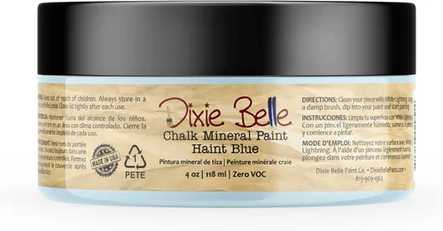 Vista 153 de Pintura para muebles con acabado de tiza Dixie Belle Paint Company - Amatista (4oz) - Pintura mineral de tiza chic púrpura profundo mate