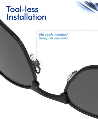 Vista 6 de SAUCER Almohadillas de repuesto para gafas Oakley Barrelhouse OX3173 OX3174 1 par transparente
