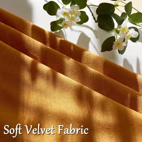 Vista 15 de GIGIZAZA Juego de 2 fundas de almohada doradas de terciopelo de 20 x 20 pulgadas para sofá Almohadas para sofá, tela texturizada suave de 9.88